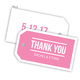 Bold Thank You Hanging Gift Tags with Organza Bags Image 8 of 14